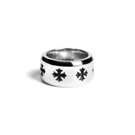 Anello a fascia larga CH Plus