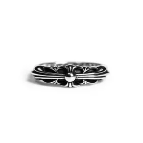 Anello Baby Classic con Floral Cross