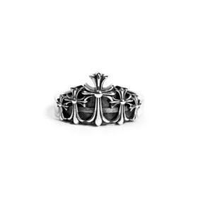Anello Chrome Hearts Cross Crown
