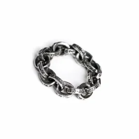 Anello con catena di carta Chrome Hearts