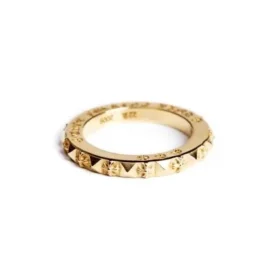 Anello True Fucking Punk in oro 22 carati