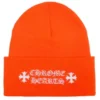 Berretto con logo Chrome Hearts arancione sicurezza Berretto con logo Chrome Hearts arancione sicurezza