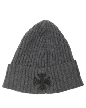 Berretto in cashmere con Cross Patch Chrome Hearts Plus