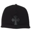 Berretto in cotone con Cross Patch Chrome Hearts