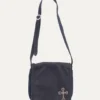 Borsa a tracolla in pelle con Filigree Cross Chrome Hearts
