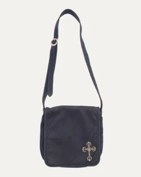 Borsa a tracolla in pelle con Filigree Cross Chrome Hearts