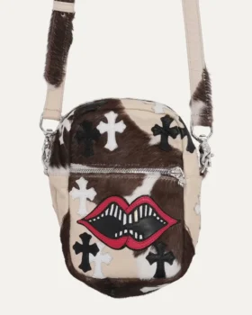 Borsa Taka in pelle di vacchetta Chrome Hearts Matty Boy Chomper