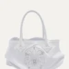 Borsa tote con toppa Fleur decorata Chrome Hearts Borsa tote con toppa Fleur decorata Chrome Hearts