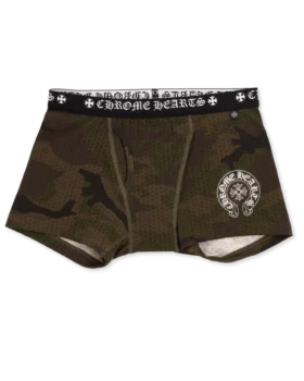 Boxer in cotone con stampa Camo Plus di Chrome Hearts