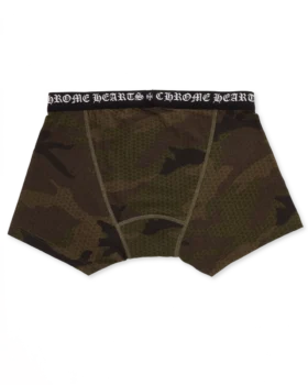 Boxer in cotone con stampa Camo Plus di Chrome Hearts