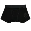 Boxer in cotone nero Chrome Hearts con dettagli tono su tono neri Boxer in cotone nero Chrome Hearts con dettagli tono su tono neri