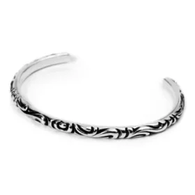 Bracciale a fascia Scroll con volute