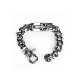 Bracciale a maglie fantasiate con ciondolo a forma di Dagger