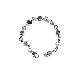Bracciale Chrome Hearts con dadi e Crossball