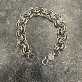 Bracciale con anello doppio B di Chrome Hearts 