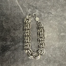 Bracciale con anello doppio B di Chrome Hearts 