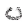 Bracciale con clip a croce quadrata in filigrana
