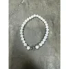 Bracciale con perline Chrome Hearts Cemetery White