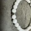 Bracciale con perline Chrome Hearts Cemetery White