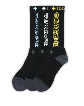 Calze Chrome Hearts blu, bianche e gialle Calze Chrome Hearts blu, bianche e gialle