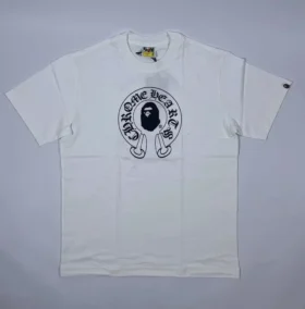 Camicia Bape X Chrome Hearts Bianca