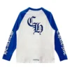 Camicia Chrome Heart blu e bianca Camicia Chrome Heart blu e bianca