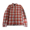 Camicia in flanella a quadri con fodera rossa Chrome Hearts Camicia in flanella a quadri con fodera rossa Chrome Hearts