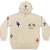 Chrome Hearts 1 of 1 Matty Boy Cross Felpa con cappuccio ‘Grey/Multicolor’ Chrome Hearts 1 of 1 Matty Boy Cross Felpa con cappuccio ‘Grey/Multicolor’