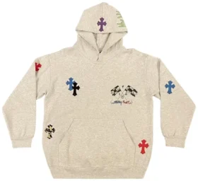 Chrome Hearts 1 of 1 Matty Boy Cross Felpa con cappuccio ‘Grey/Multicolor’