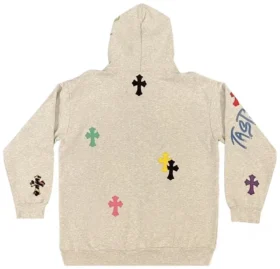 Chrome Hearts 1 of 1 Matty Boy Cross Felpa con cappuccio ‘Grey/Multicolor’