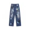 Chrome Hearts Denim con Cross Patch nero e ciano Chrome Hearts Denim con Cross Patch nero e ciano