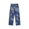 Chrome Hearts Denim con Cross Patch nero e ciano Chrome Hearts Denim con Cross Patch nero e ciano