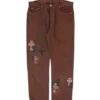Chrome Hearts Nyfw Levi’s Cross Patch Jeans con stampa leopardata Chrome Hearts Nyfw Levi’s Cross Patch Jeans con stampa leopardata