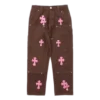 Chrome Style Brown Carpenter Hearts Pantaloni Chrome Style Brown Carpenter Hearts Pantaloni