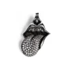 Ciondolo Lip and Tongue dei Rolling Stones con diamante