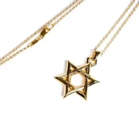 Ciondolo Star of David in oro 22 carati