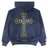 Felpa con cappuccio blu Chrome Hearts