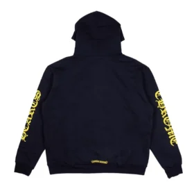 Felpa con cappuccio blu navy