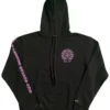 Felpa con cappuccio CH rosa e nero con logo Horse Show Felpa con cappuccio CH rosa e nero con logo Horse Show
