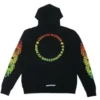Felpa con cappuccio Chrome Hearts con maniche floreali sfumate Felpa con cappuccio Chrome Hearts con maniche floreali sfumate