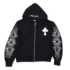 Felpa con cappuccio Chrome Hearts con strass Felpa con cappuccio Chrome Hearts con strass