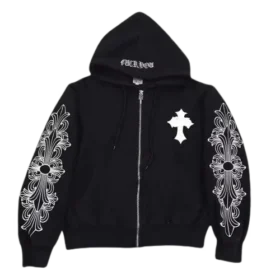 Felpa con cappuccio Chrome Hearts con strass