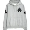 Felpa con cappuccio Chrome Hearts grigia Felpa con cappuccio Chrome Hearts grigia