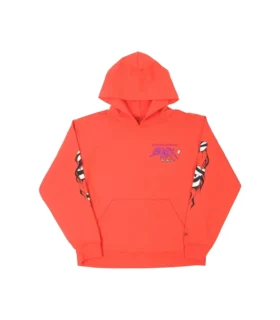 Felpa con cappuccio Chrome Hearts Hearts Matty Boy Brain rossa