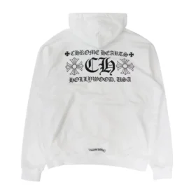 Felpa con cappuccio Chrome Hearts Hollywood Patchwork