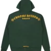 Felpa con cappuccio Chrome Hearts T Bar verde/oro Felpa con cappuccio Chrome Hearts T Bar verde/oro