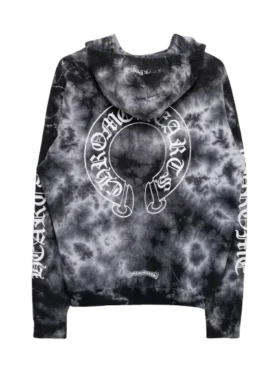 Felpa con cappuccio Chrome Hearts Tie Dye Horseshoe