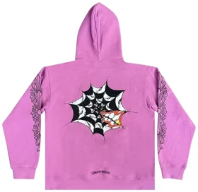 Felpa con cappuccio Chrome Hearts X Matty Boy Web viola