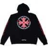 Felpa con cappuccio e zip a croce Chrome Hearts Made in Hollywood Plus Felpa con cappuccio e zip a croce Chrome Hearts Made in Hollywood Plus