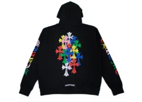 Felpa con cappuccio e zip Chrome Hearts “Ch Script Multicolor Cross Cemetery” Felpa con cappuccio e zip Chrome Hearts “Ch Script Multicolor Cross Cemetery”